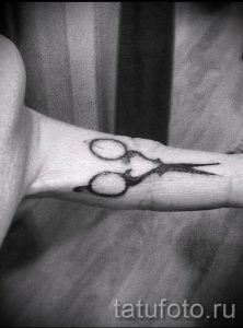 тату ножницы фото пример для статьи про значение рисунка татуировки - tatufoto.ru - 32