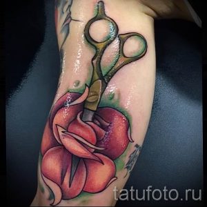тату ножницы фото пример для статьи про значение рисунка татуировки - tatufoto.ru - 33