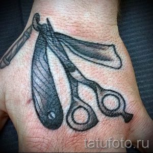 тату ножницы фото пример для статьи про значение рисунка татуировки - tatufoto.ru - 35