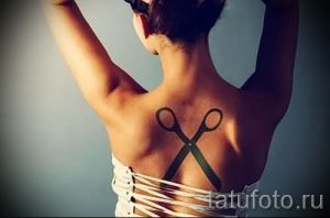 тату ножницы фото пример для статьи про значение рисунка татуировки - tatufoto.ru - 36