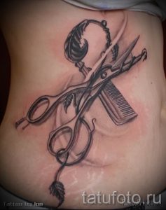 тату ножницы фото пример для статьи про значение рисунка татуировки - tatufoto.ru - 37