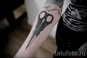тату ножницы фото пример для статьи про значение рисунка татуировки - tatufoto.ru - 38