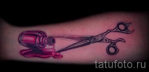 тату ножницы фото пример для статьи про значение рисунка татуировки - tatufoto.ru - 43