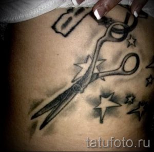 тату ножницы фото пример для статьи про значение рисунка татуировки - tatufoto.ru - 45