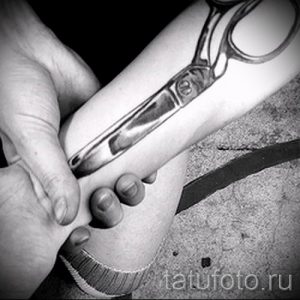 тату ножницы фото пример для статьи про значение рисунка татуировки - tatufoto.ru - 47