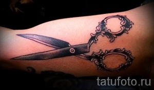 тату ножницы фото пример для статьи про значение рисунка татуировки - tatufoto.ru - 48