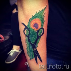 тату ножницы фото пример для статьи про значение рисунка татуировки - tatufoto.ru - 43