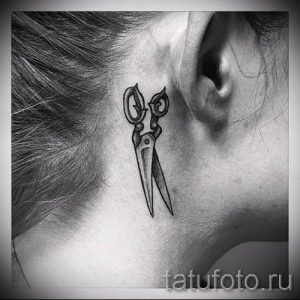 тату ножницы фото пример для статьи про значение рисунка татуировки - tatufoto.ru - 44