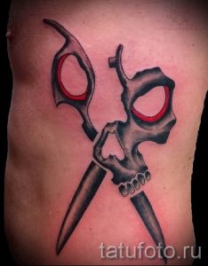 тату ножницы фото пример для статьи про значение рисунка татуировки - tatufoto.ru - 49