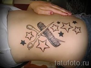 тату ножницы фото пример для статьи про значение рисунка татуировки - tatufoto.ru - 50