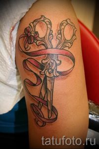 тату ножницы фото пример для статьи про значение рисунка татуировки - tatufoto.ru - 51
