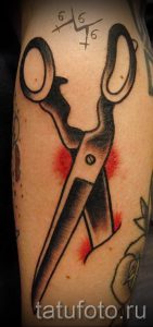 тату ножницы фото пример для статьи про значение рисунка татуировки - tatufoto.ru - 52
