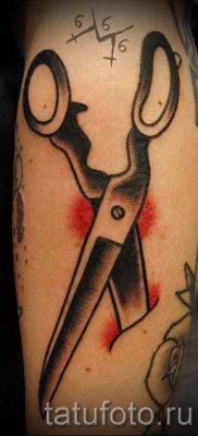тату ножницы фото пример для статьи про значение рисунка татуировки — tatufoto.ru — 52