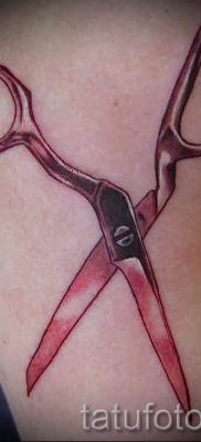 тату ножницы фото пример для статьи про значение рисунка татуировки — tatufoto.ru — 59