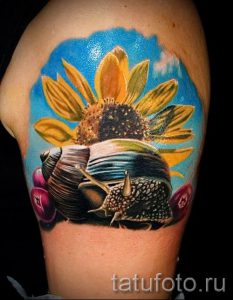 тату улитка фото - пример тату для статьи про значение татуировки - tatufoto.ru - 1