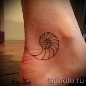 тату улитка фото - пример тату для статьи про значение татуировки - tatufoto.ru - 2