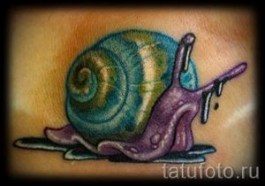тату улитка фото - пример тату для статьи про значение татуировки - tatufoto.ru - 6
