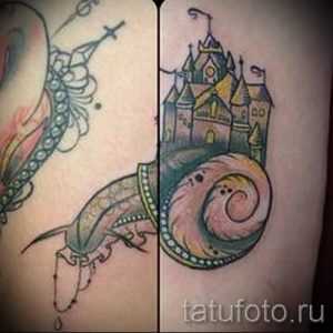 тату улитка фото - пример тату для статьи про значение татуировки - tatufoto.ru - 7