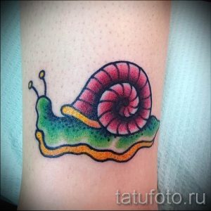 тату улитка фото - пример тату для статьи про значение татуировки - tatufoto.ru - 16