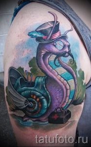 тату улитка фото - пример тату для статьи про значение татуировки - tatufoto.ru - 21