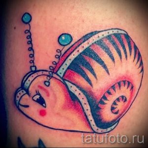 тату улитка фото - пример тату для статьи про значение татуировки - tatufoto.ru - 26