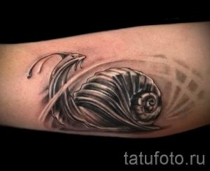 тату улитка фото - пример тату для статьи про значение татуировки - tatufoto.ru - 34