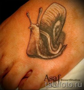 тату улитка фото - пример тату для статьи про значение татуировки - tatufoto.ru - 35