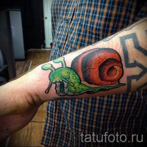 тату улитка фото - пример тату для статьи про значение татуировки - tatufoto.ru - 39