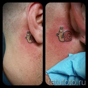 тату улитка фото - пример тату для статьи про значение татуировки - tatufoto.ru - 41