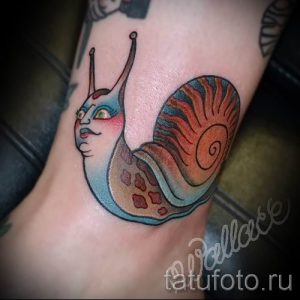 тату улитка фото - пример тату для статьи про значение татуировки - tatufoto.ru - 43