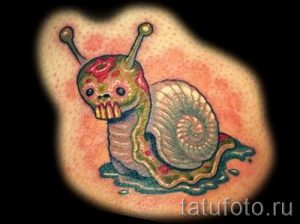 тату улитка фото - пример тату для статьи про значение татуировки - tatufoto.ru - 49