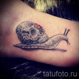 тату улитка фото - пример тату для статьи про значение татуировки - tatufoto.ru - 53