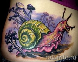 тату улитка фото - пример тату для статьи про значение татуировки - tatufoto.ru - 55