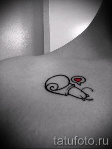 тату улитка фото - пример тату для статьи про значение татуировки - tatufoto.ru - 62
