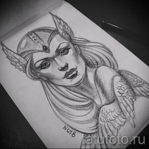 татуировка Валькирия на фото для статьи про значение тату - tatufoto.ru - 14