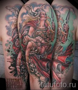 татуировка Валькирия на фото для статьи про значение тату - tatufoto.ru - 21