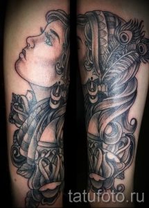 татуировка Валькирия на фото для статьи про значение тату - tatufoto.ru - 22