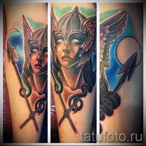 татуировка Валькирия на фото для статьи про значение тату - tatufoto.ru - 30