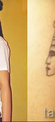 фото классной готовой тату Нефертити для статьи про значение 13