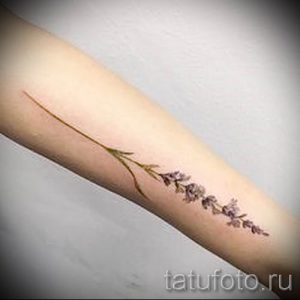 фото пример тату лаванда для статьи про значение этой татуировки 3