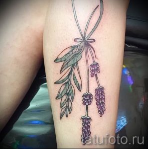 фото пример тату лаванда для статьи про значение этой татуировки 6