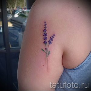 фото пример тату лаванда для статьи про значение этой татуировки 24