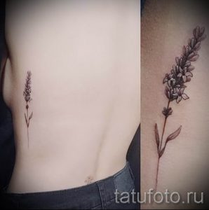 фото пример тату лаванда для статьи про значение этой татуировки 40