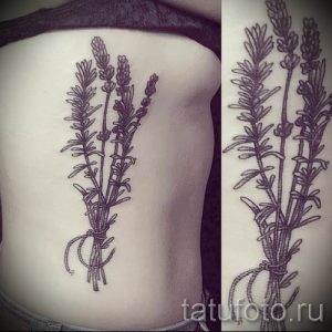 фото пример тату лаванда для статьи про значение этой татуировки 42
