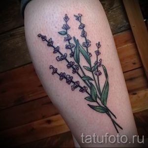 фото пример тату лаванда для статьи про значение этой татуировки 50