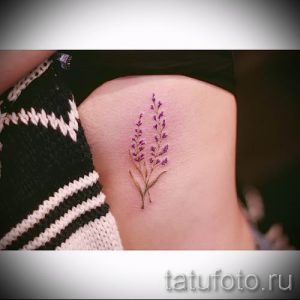 фото пример тату лаванда для статьи про значение этой татуировки 54