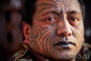 фото пример тату маори - для статьи про значение рисунков 36