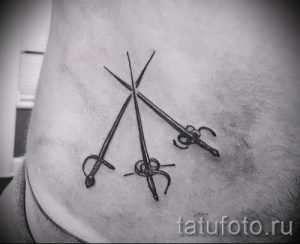 фото пример тату меч - картинка для статьи про значение татуировки 9