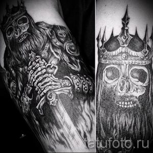 фото пример тату меч - картинка для статьи про значение татуировки 25