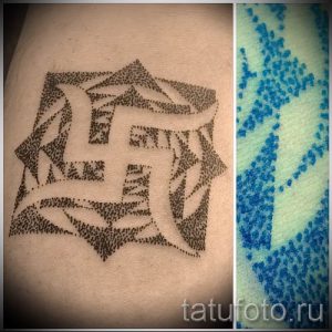 фото пример тату свастика для статьи про значение татуировки - tatufoto.ru - 25